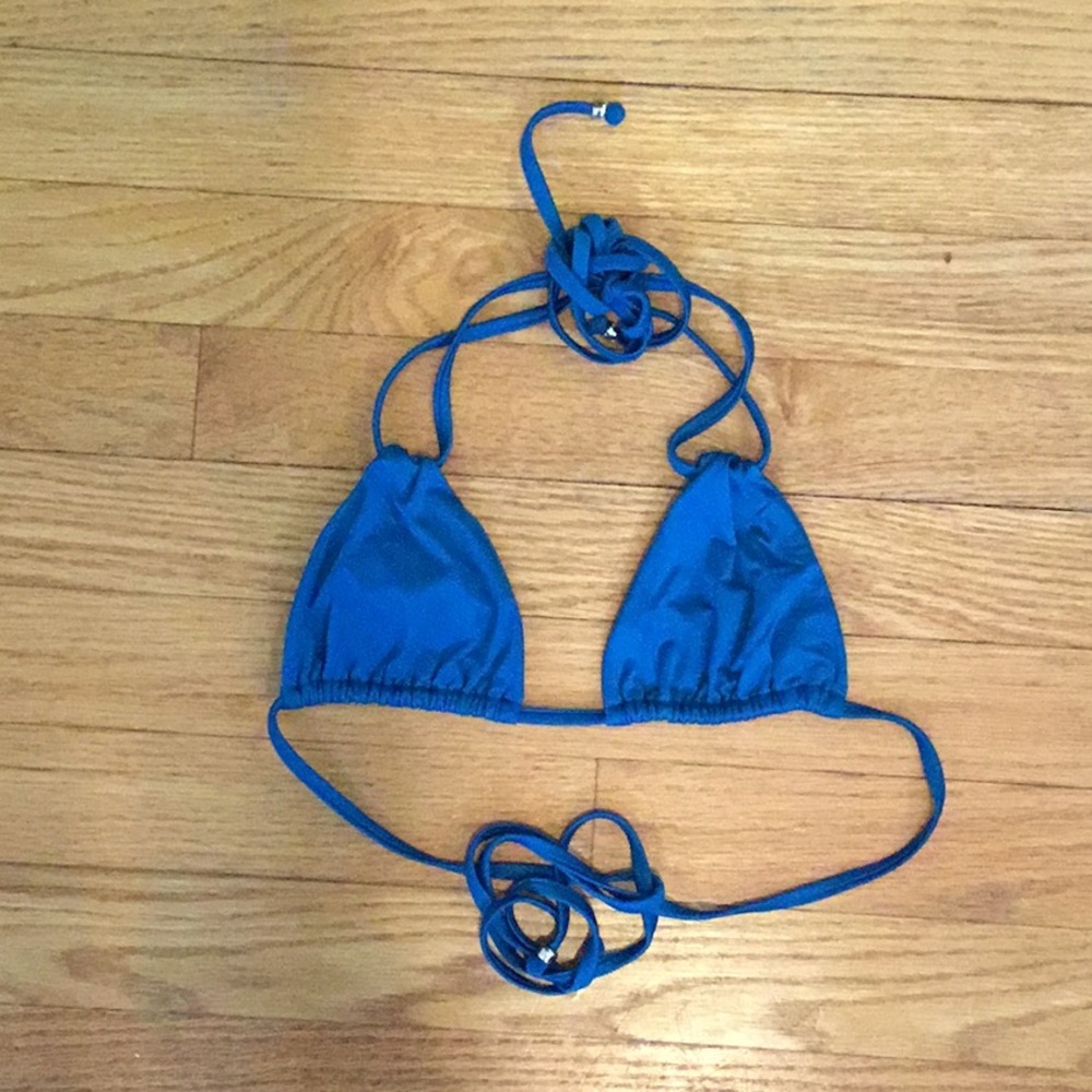 Merrilee’s Blue Triangle Bikini Top